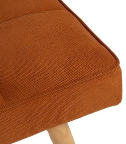 Canapea cărămizie extensibilă cu tapițerie din chenille 175 cm – Ixia