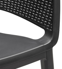 Scaun de grădină din plastic Eva, grafit