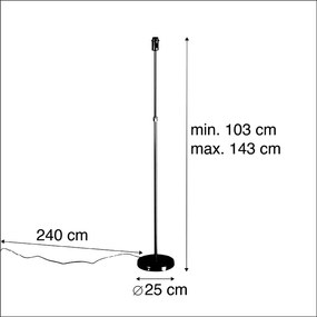 Lampă de podea vintage reglabilă bronz - Parte