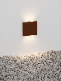 Spot aplicat perete exterior LED 3000K IP65 GOZ corten