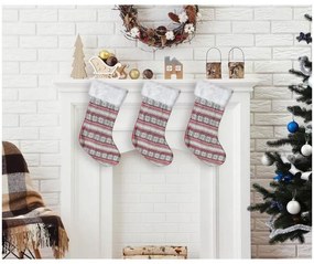 Crăciun Snow Flakes, Șosetă pentru șemineu cu fulgi de zăpadă, cizmă 55,5 cm