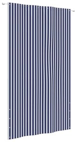 Paravan de balcon,albastru si alb,160 x 240 cm, tesatura oxford Albastru si alb, 160 x 240 cm