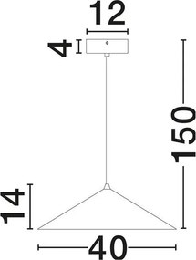 Lustra, Pendul modern DARIO auriu