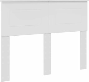 vidaXL Tăblie cap Alb Lucios 135 cm Lemn compozit