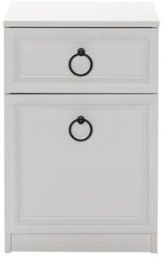 Noptieră 63x40 cm alb