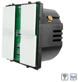 Modul Intrerupator Cvadruplu Wi-Fi + RF433 cu Touch LUXION