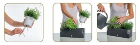 Ghiveci cu sistem auto-udare Flower Lover Cobble, lungime 40 cm