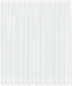 vidaXL Cortină din Dantelă cu perdele Alb 400 ×300 cm Poliester