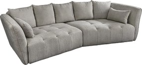 Canapea mare, Tesatura boucle gri, ROYAL 295cm