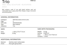 Decoratiune de perete design lux Trio