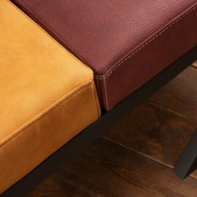 Bancă Brda Mustard and Claret Red