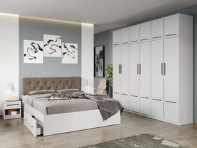 Set mobila dormitor 4 pise Alb Levi C30