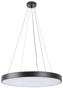Lustra suspendata LED CCT si telecomanda Tesia 60cm, negru