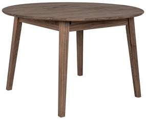 Masă de dining rotundă extensibilă din lemn de stejar ø 118 cm Metz – House Nordic