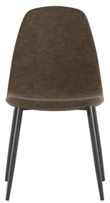 STONES Scaun din piele ecologică 44cm X 50cm H. 84cm | Aosom Romania