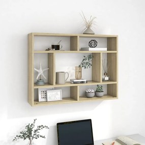 vidaXL Raft de perete, stejar Sonoma, 75x16x55 cm, lemn prelucrat