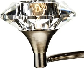Där Lighting LUT0975 - Lampă de perete LUTHER 2xG9/40W/230V alamă