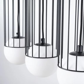 Lustră pe cablu Sollux SL.1334 BRINA 3xG9/8W/230V negru