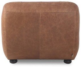 Fotoliu maro coniac cu tapițerie din piele Wyatt – Dutchbone