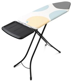 Masa de calcat Brabantia C 1003374, 124x45 cm, 7 pozitii de reglare, Suport generator de abur, Alb/Gri