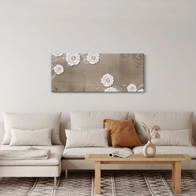 Tablou - Draperie cu flori (120x50 cm)