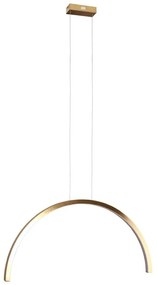 Lustra LED design decorativ modern Trio Arc I Brusched Gold