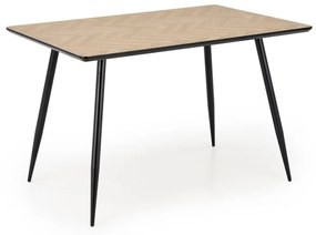 Masa Berto natur/negru L120 cm