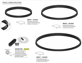 Sistem circular sina magnetica aplicata Breda, React 120cm