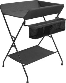 vidaXL Masă pentru schimb, antracit, fier