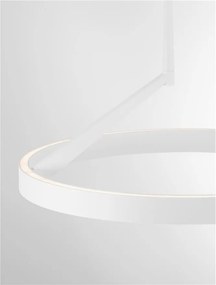 Lustra circulara aluminiu alb LED CCT ADALIZ 60cm