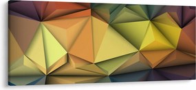 Tablou - Abstracție 3D poligonală (120x50 cm)
