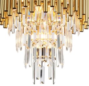 Lustră pe tijă MADISON 9xE14/40W/230V auriu