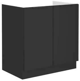 Dulap inferior chiuvetă Sobera 80 ZL 2F BB (negru) . 1096979
