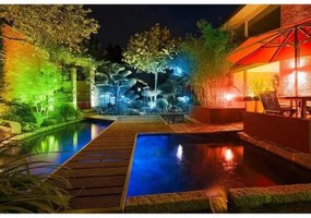 Proiector LED RGBW dimabil de exterior Müller-Licht LED/10W/230V IP65 + telecomandă