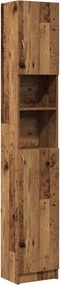 vidaXL Dulap de baie, lemn vechi, 32x25,5x190 cm, PAL