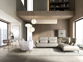 Coltar 5 locuri, Spatar Reglabil, Sezlong Dreapta, Cowhide sand