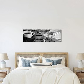 Tablou - O zi liniștită de toamnă (cu ceas) (90x30 cm)