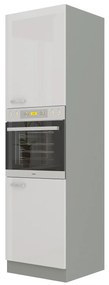 Dulap de bucătărie pentru alimente pentru cuptor Brunea 60 DP-210 2F (gri + alb lucios). 1024990
