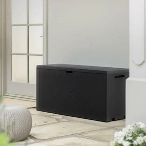 Cutie de depozitare pentru grădină Emily 270L, antracit, din plastic