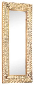 Oglinda sculptata manual, 110x50x2,6 cm, lemn masiv de mango 1, 110 x 50 x 2.6 cm