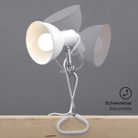 Lampă cu clemă FIX 1xE14/8W/230V alb Briloner 2790-016