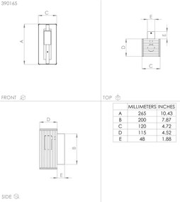 Aplică Eglo 390165 CIDRAZ 1xE27/40W/230V negru/maro