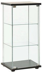 Dulap depozitare, negru, sticla securizata Negru, 42.5 x 36.5 x 86 cm, 1