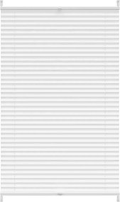 vidaXL Jaluzea plisse, alb, 70x125 cm, pliuri