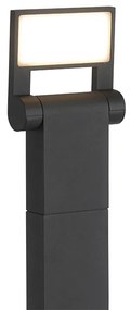 Stâlp modern pentru exterior antracit 60 cm cu LED IP54 - Zane