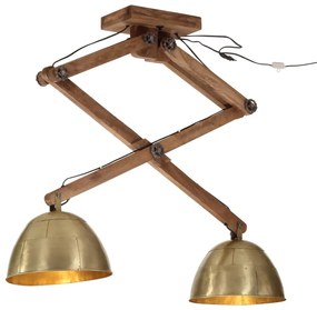 vidaXL Lampă de tavan 25 W, alamă antichizată, 29x18x85 cm, E27