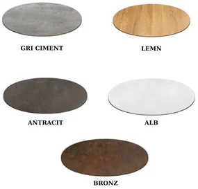 BLAT MASA HPL ROTUND -HORECA- - ALB - diametru 60 cm