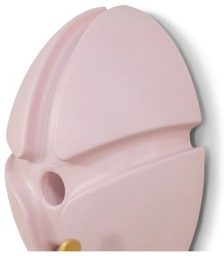 Cârlig roz deschis/auriu de montat pe perete din plastic Tick – Spinder Design