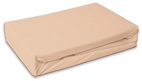 Cearșaf de pat din frotir bej, 180 x 200 cm, 180 x 200 cm