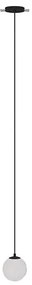Pendul LED incastrabil design tehnic Luna negru, 4000K